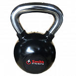 Гиря черная прорезиненная 14kg Smith Сила DB087
